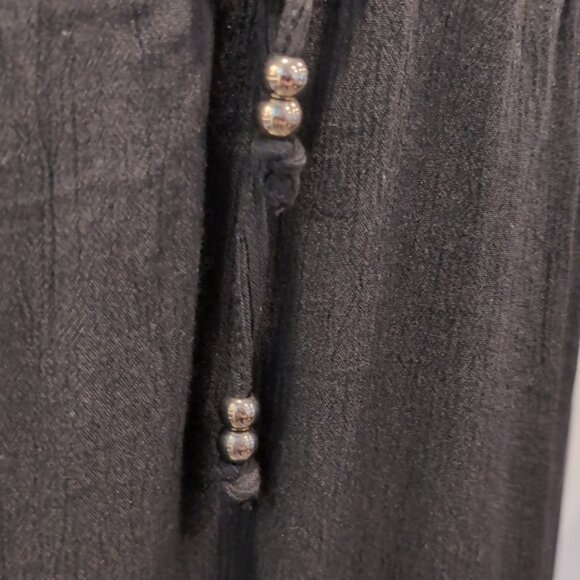 HOLIDAY By F&F Kaftan Dress Fringe Trim Sheer Crochet Drawstring Swim Cover Up - Picture 6 of 14